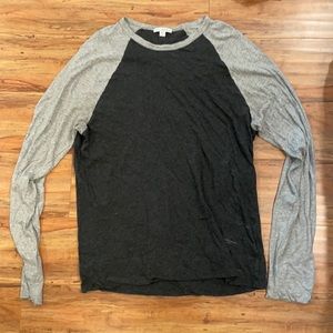 Black and Grey James perse long sleeve